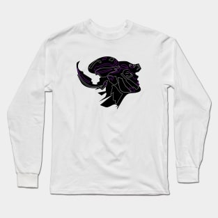 Cyberpunk robotic head Long Sleeve T-Shirt